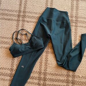 ALO Yoga Teal Set